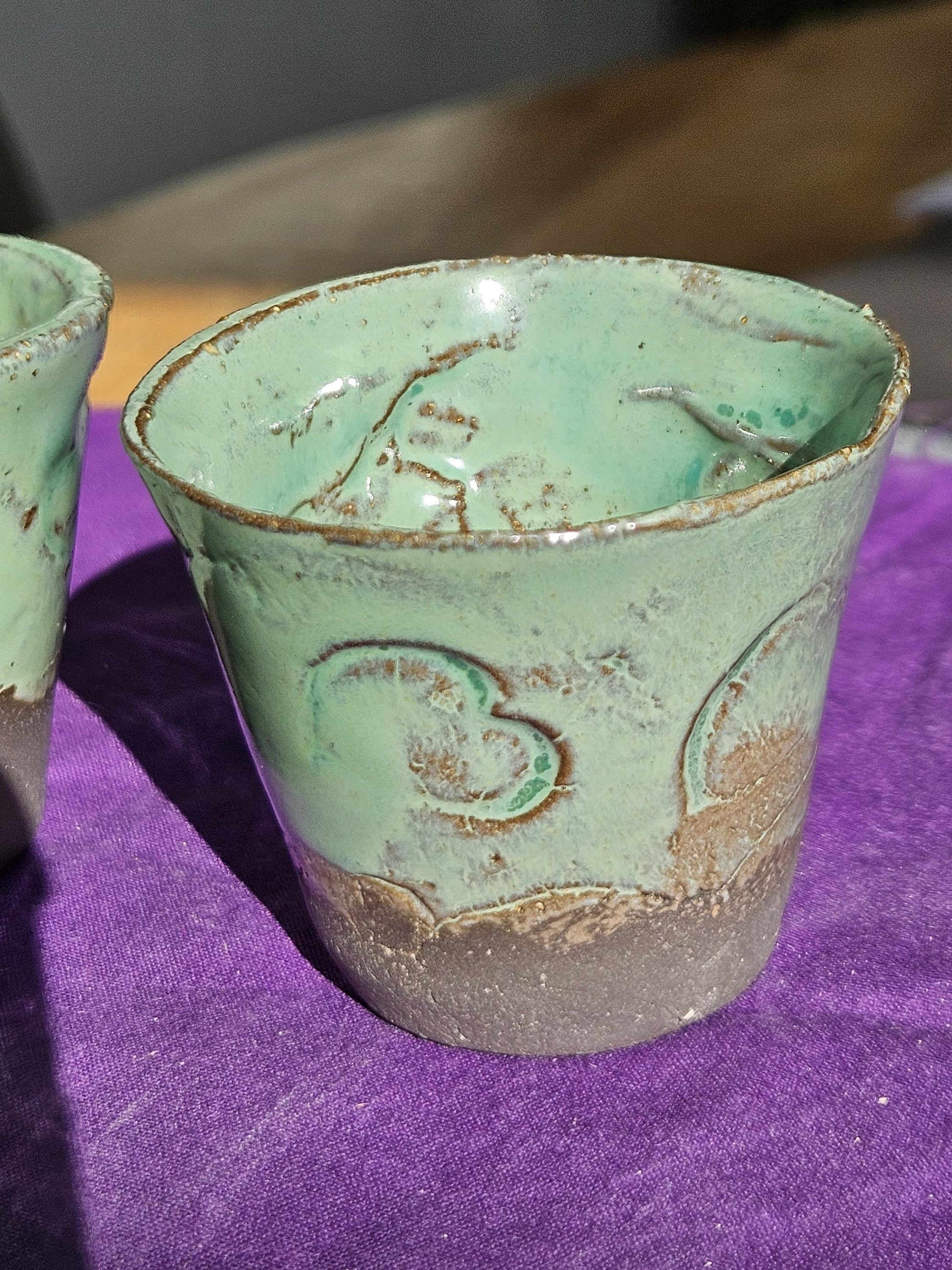 2 pieces mini planter jade