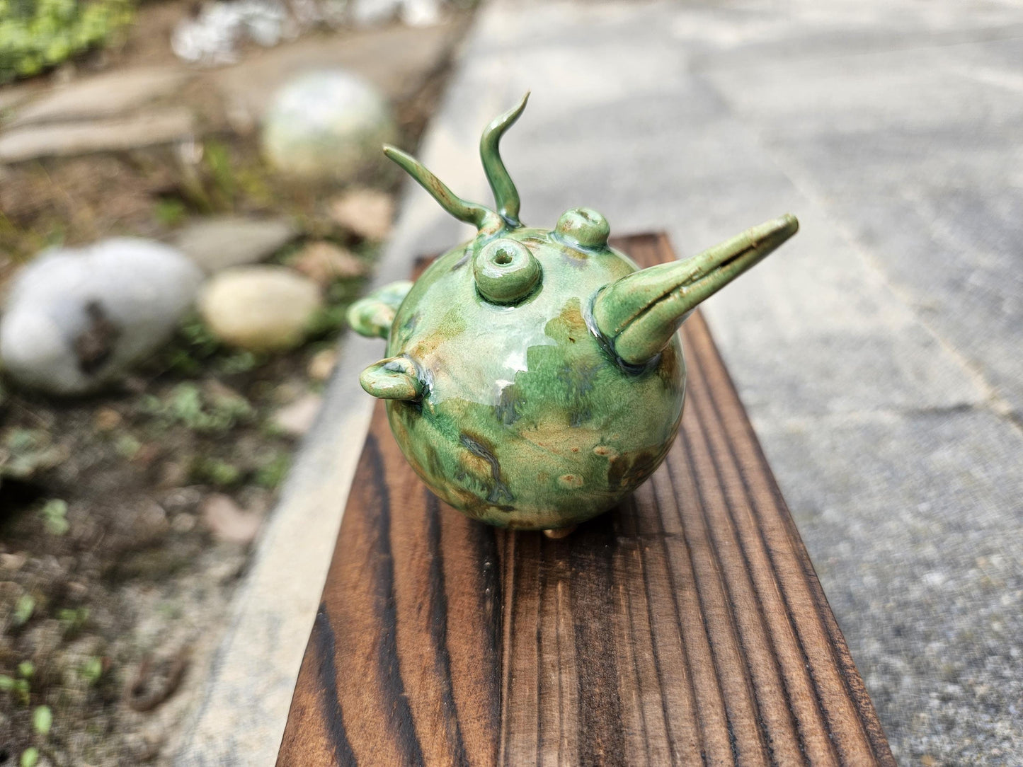 Mini green birds handmade