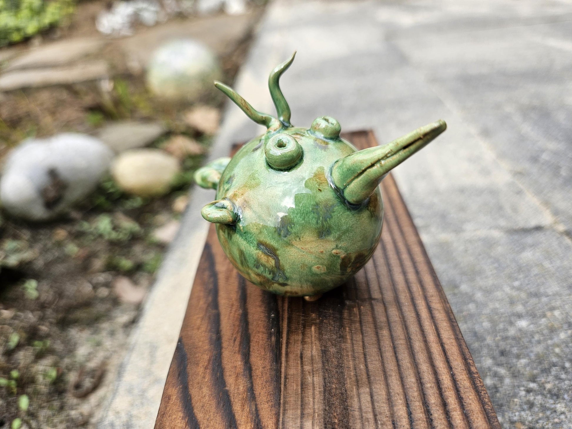 Mini green birds handmade