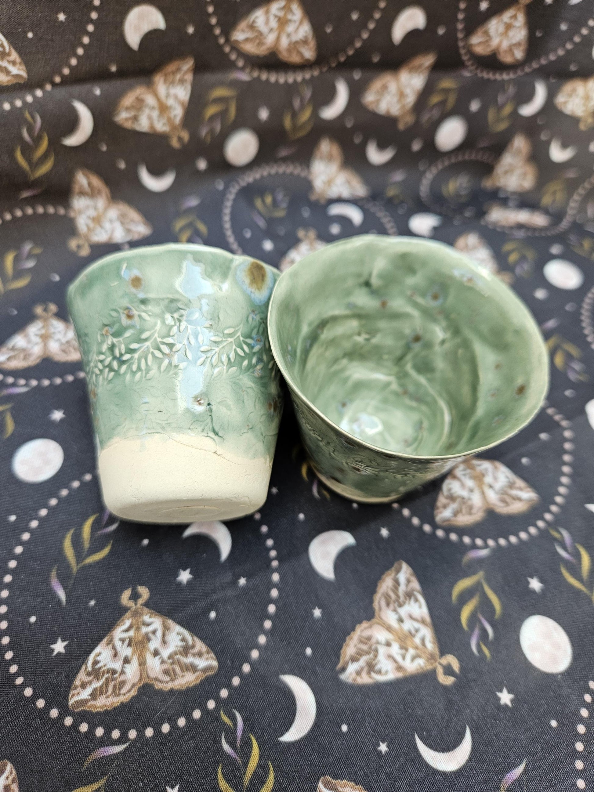Handmade mini jars for shots of plants set of 2