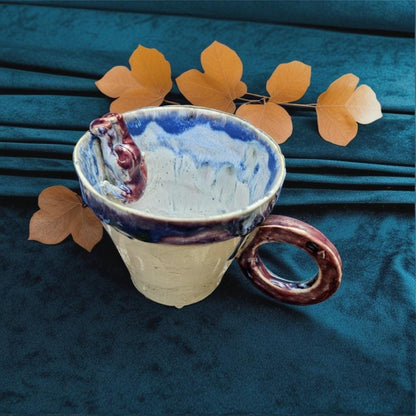Handmade drowning doll coffee mug