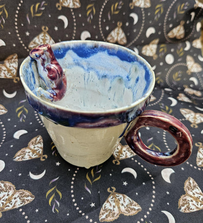 Handmade drowning doll coffee mug