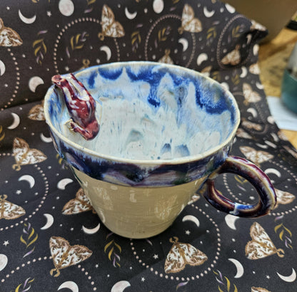 Handmade drowning doll teacup