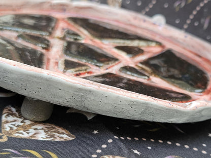 Handmade altar dish medium pentagram