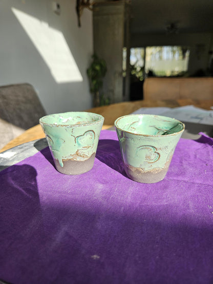 2 pieces mini planter jade