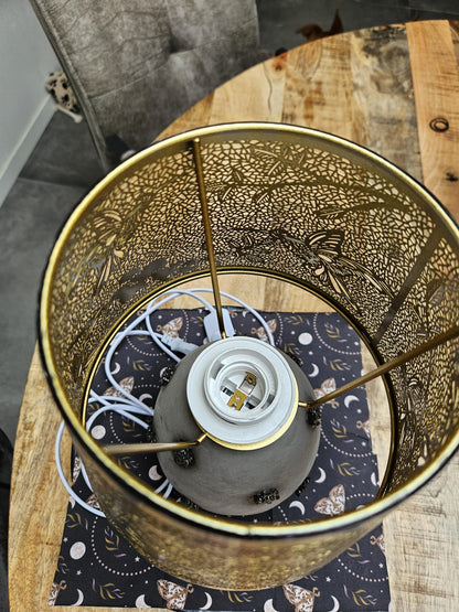 Handmade Hummingbird Ceramic Lamp
