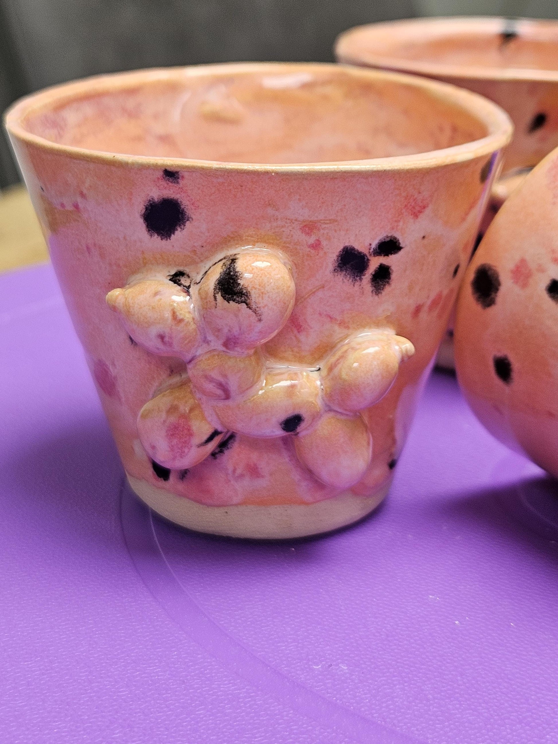 Handmade mini jars for shots or plants set of 2