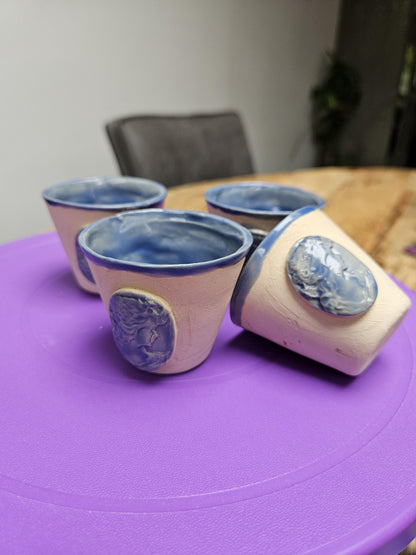 Handmade mini jars for shots or plants set of 2