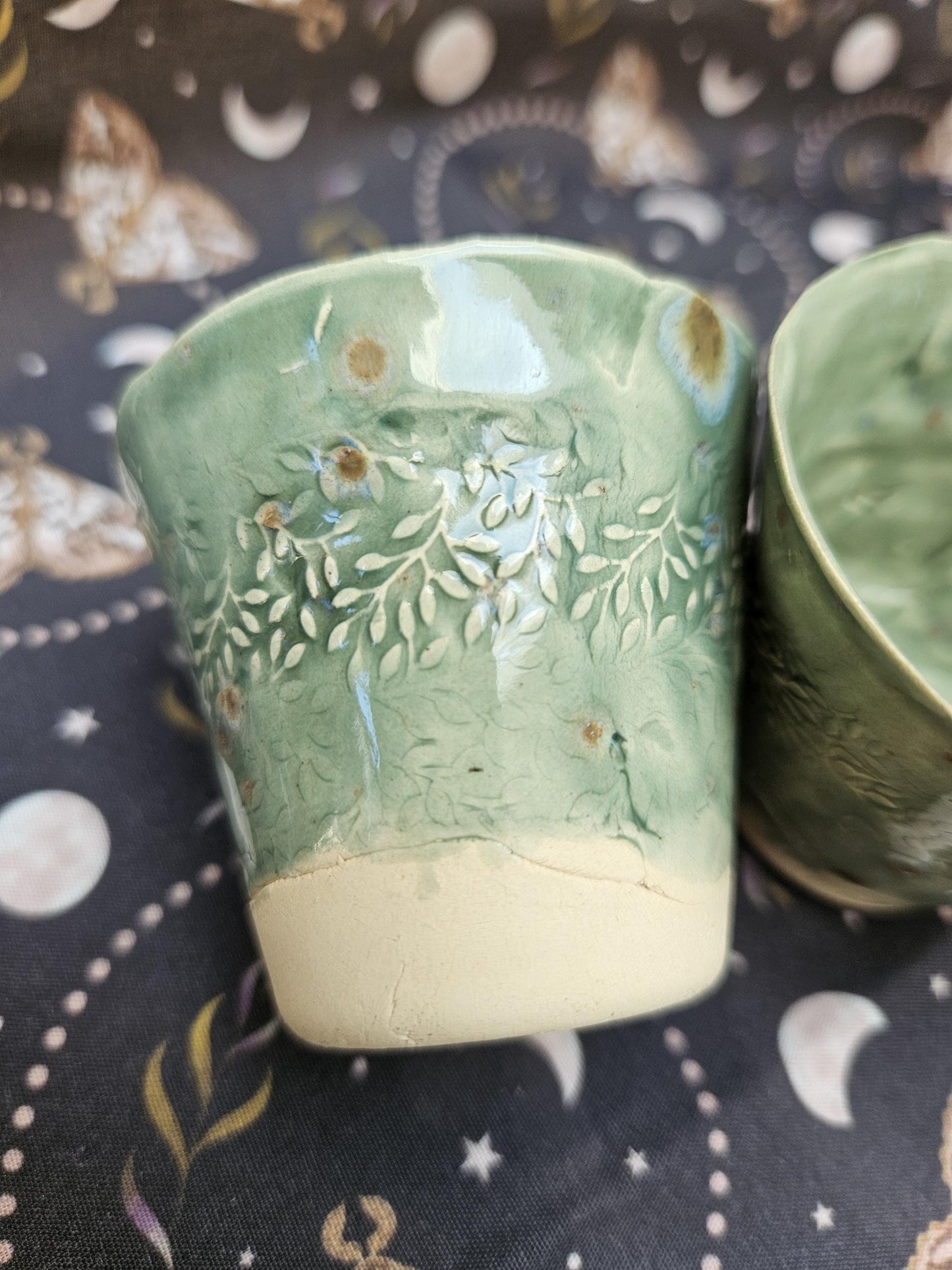 Handmade mini jars for shots of plants set of 2