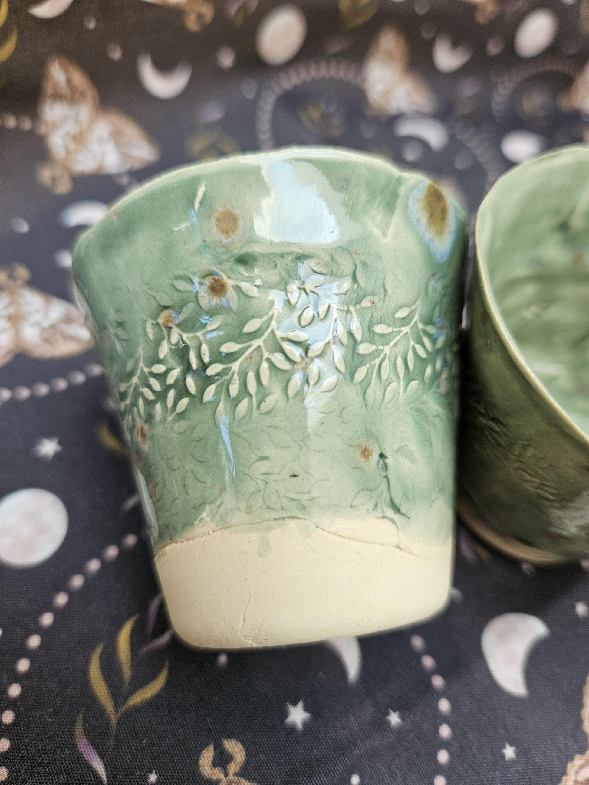 Handmade mini jars for shots of plants set of 2