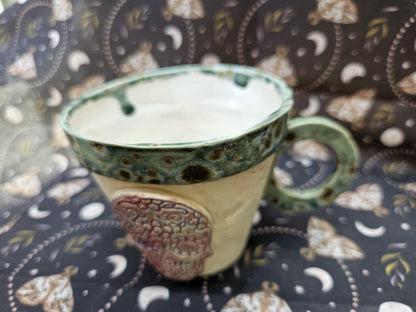 Handmade day of the dead coffee mug