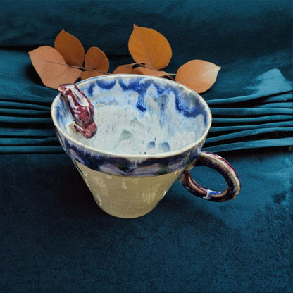 Handmade drowning doll teacup