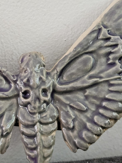 Heart & Moth Ceramic Magnets – Handmade Gothic Decor