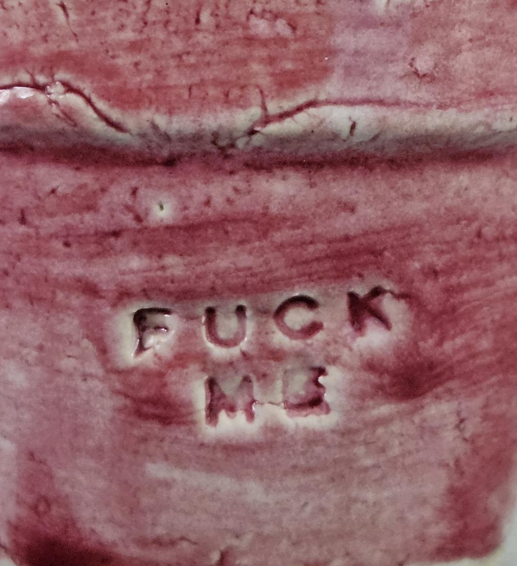 Fuck Me’ Ceramic Espresso Cup – Bold, Handmade & Collectible Stoneware
