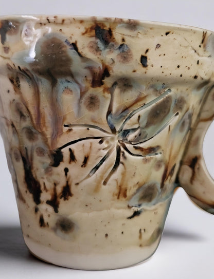 Spider Ceramic Coffee Cup – Handmade, Nature-Inspired, Fiercely Unique