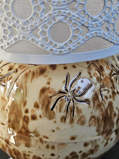 Handgemaakte keramische lamp spin