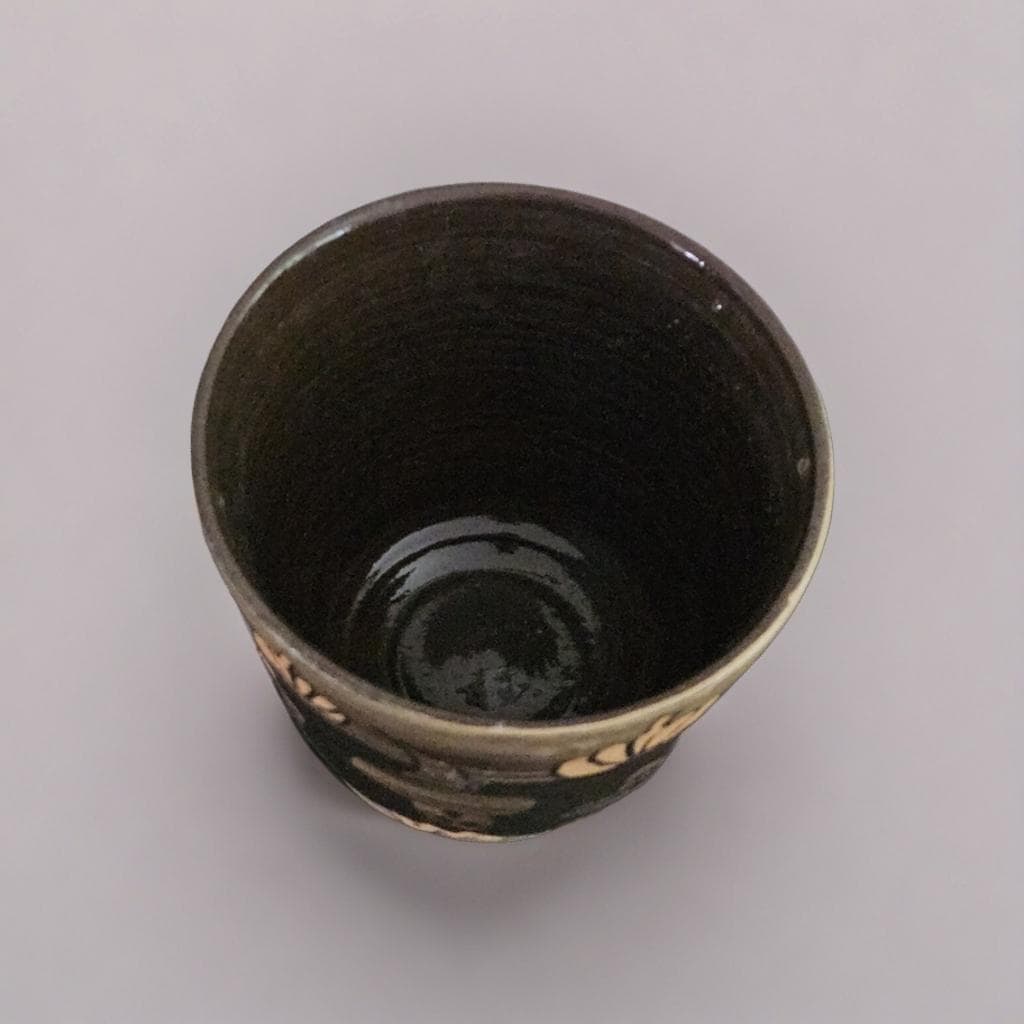 Haunted Pumpkin Planter – Spooky Whimsy Ceramic Pot, Ø 12 × 10 cm