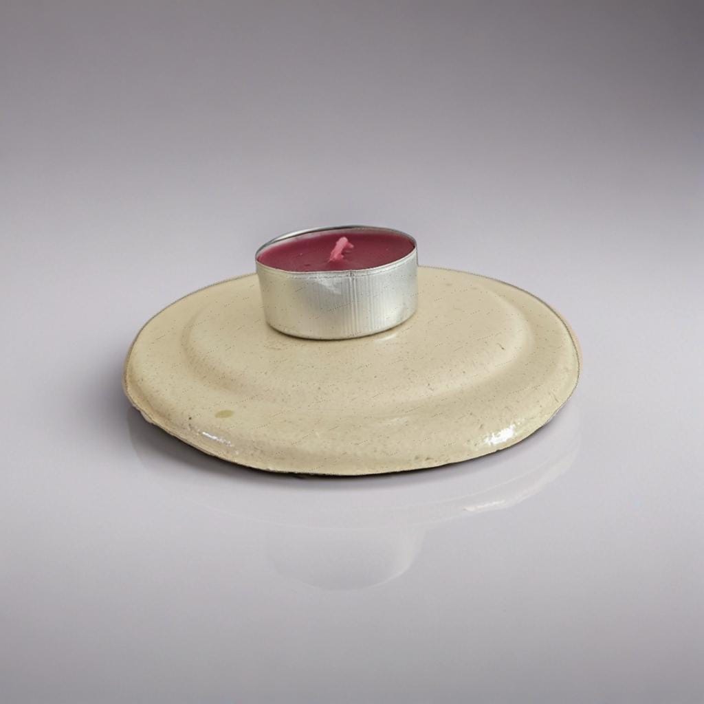 Harvest Pumpkin Tealight – Ceramic Halloween Lantern, Ø11×8 cm