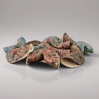 Eternal Fortune Cookies – Ceramic Symbols of Luck & Ritual, 7×4 cm