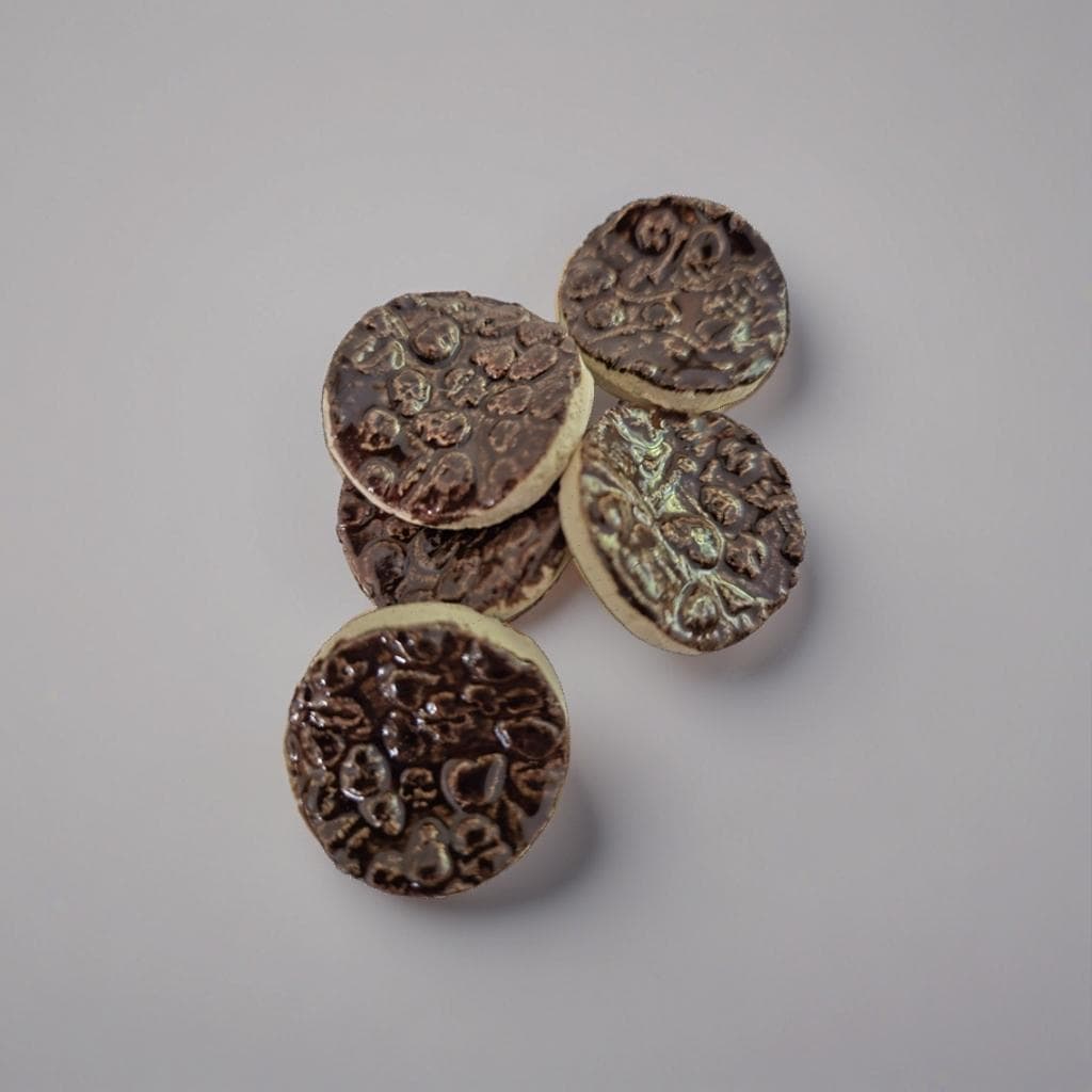 Gothic Swarm Ceramic Fidgets – Grounding Tokens for ADHD, PTSD & Spectrum Relief, Ø2×0.5 cm