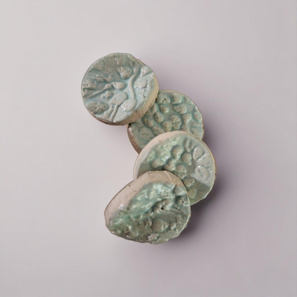 Gothic Swarm Ceramic Fidgets – Grounding Tokens for ADHD, PTSD & Spectrum Relief, Ø2×0.5 cm