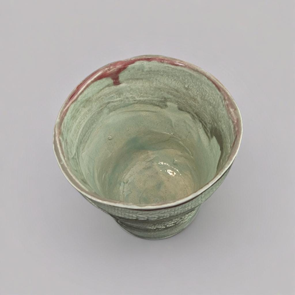Verdant Autumn Ceramic Planter – Harvest Offering Ceramic Pot, Ø10×10 cm