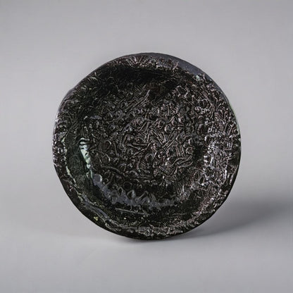 Graveyard of Bones Trinket Dish – Ceramic Macabre for Keepsakes, Ø10×2 cm