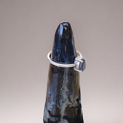Cone Nebula Ceramic Ring Keeper – Cosmic Guardian of Adornments, Ø7×10 cm by Red Raven Pottery