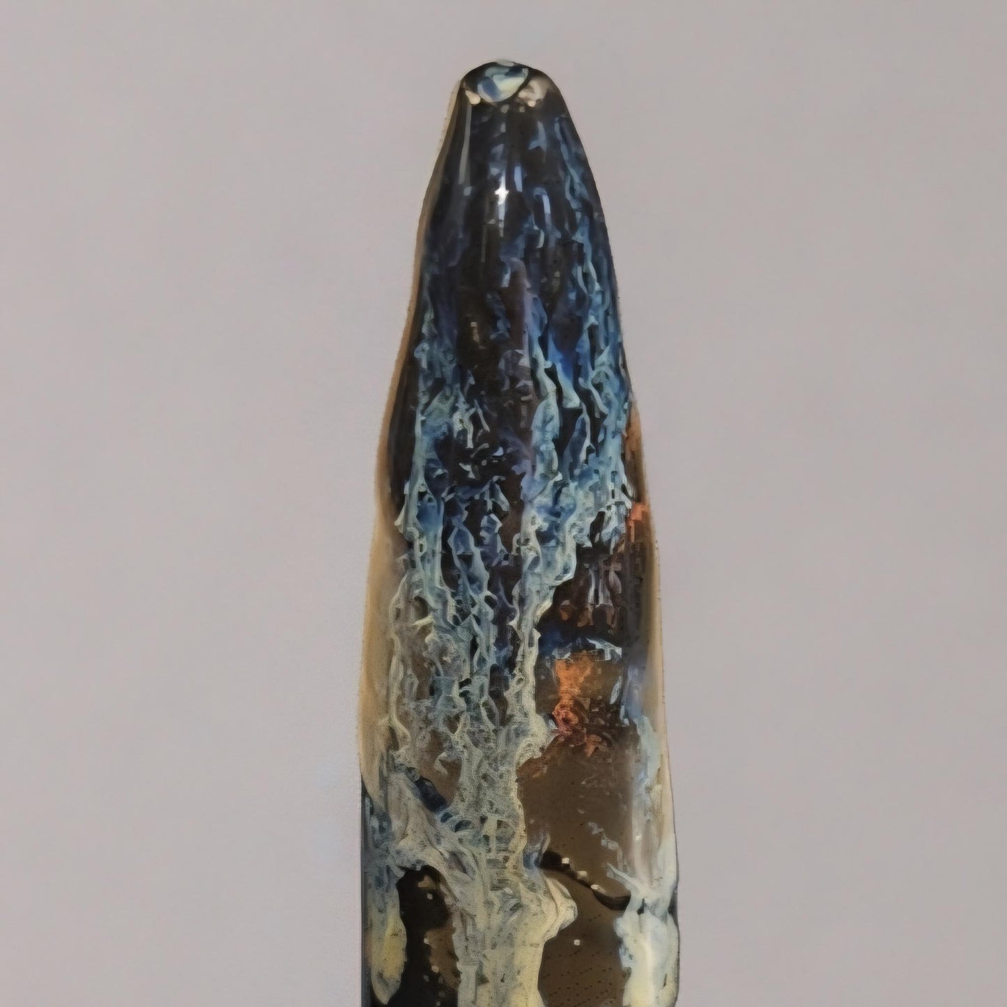 Cone Nebula Ceramic Ring Keeper – Cosmic Guardian of Adornments, Ø7×10 cm by Red Raven Pottery