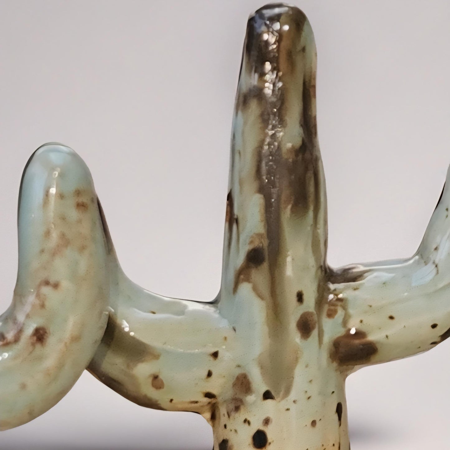 Cactus Bloom Ceramic Ring Keepers – Symbols of Quiet Grace, 6×6 cm by Red Raven Pottery