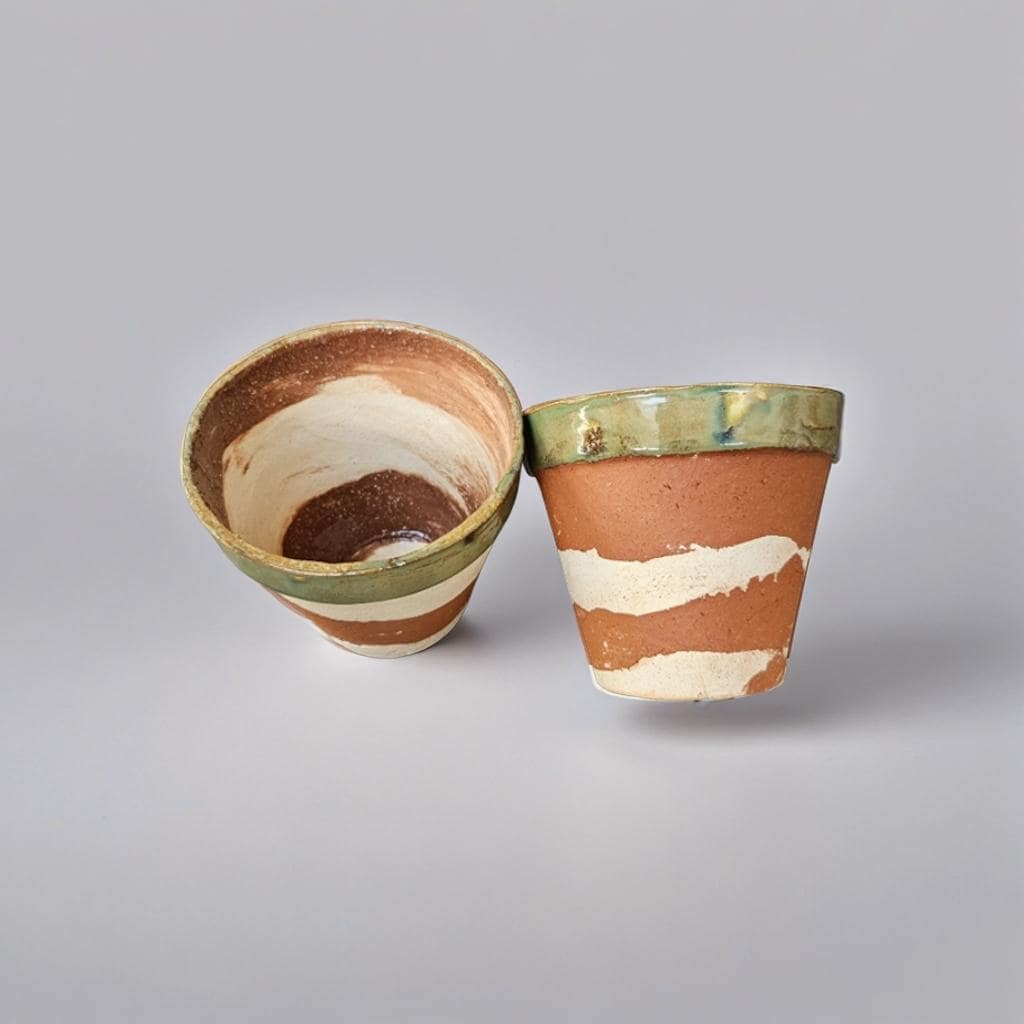 Terracotta Witch’s Grove Ceramic Planter – Rooted in Earth’s Magic, Ø10.5×9 cm by Red Raven Pottery 