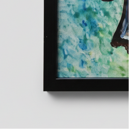 Internal Gaze Original Acrylic Painting – Medusa Wall Art, 35×26 cm by Hook & Hex