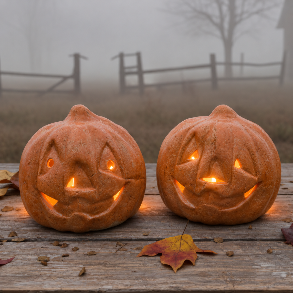 Jack O’Lantern Handmade Ceramic Tealight Holder – Halloween Pumpkin Light, 12 × 13 × 14 cm by Red Raven Pottery