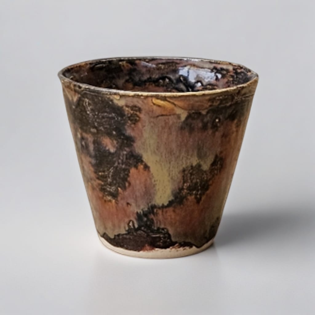 Life on Mars Ceramic Mini – Alien Relic for Shots & Succulents, Ø5×4.5 cm by Red Raven Pottery