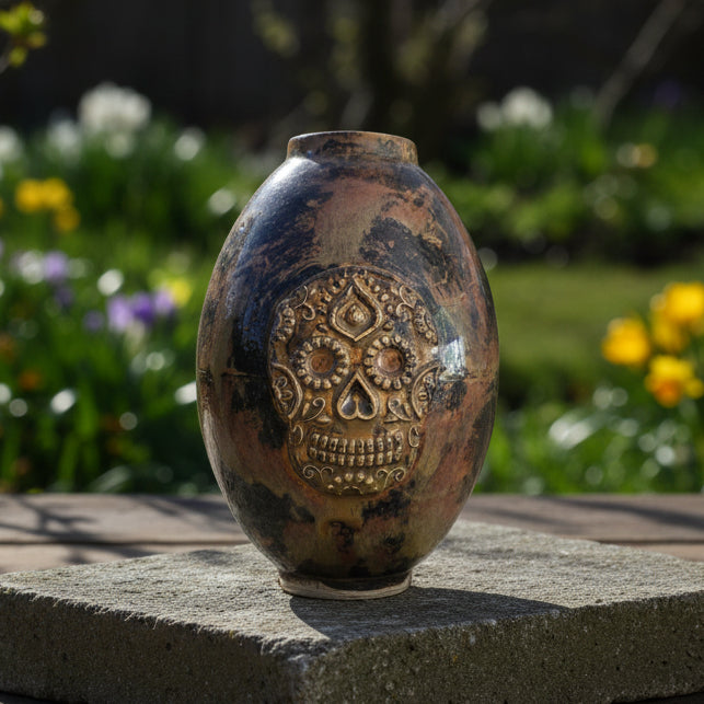 Life on Mars Ceramic Vase – Sweet Otherworldly Memories Ø 12 × 17 cm by Red Raven Pottery