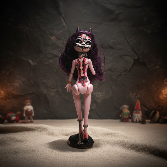 Lillith Spawn Customized Horror Doll – Creepy Gothic Figurine, 27 cm by Hook & Hex