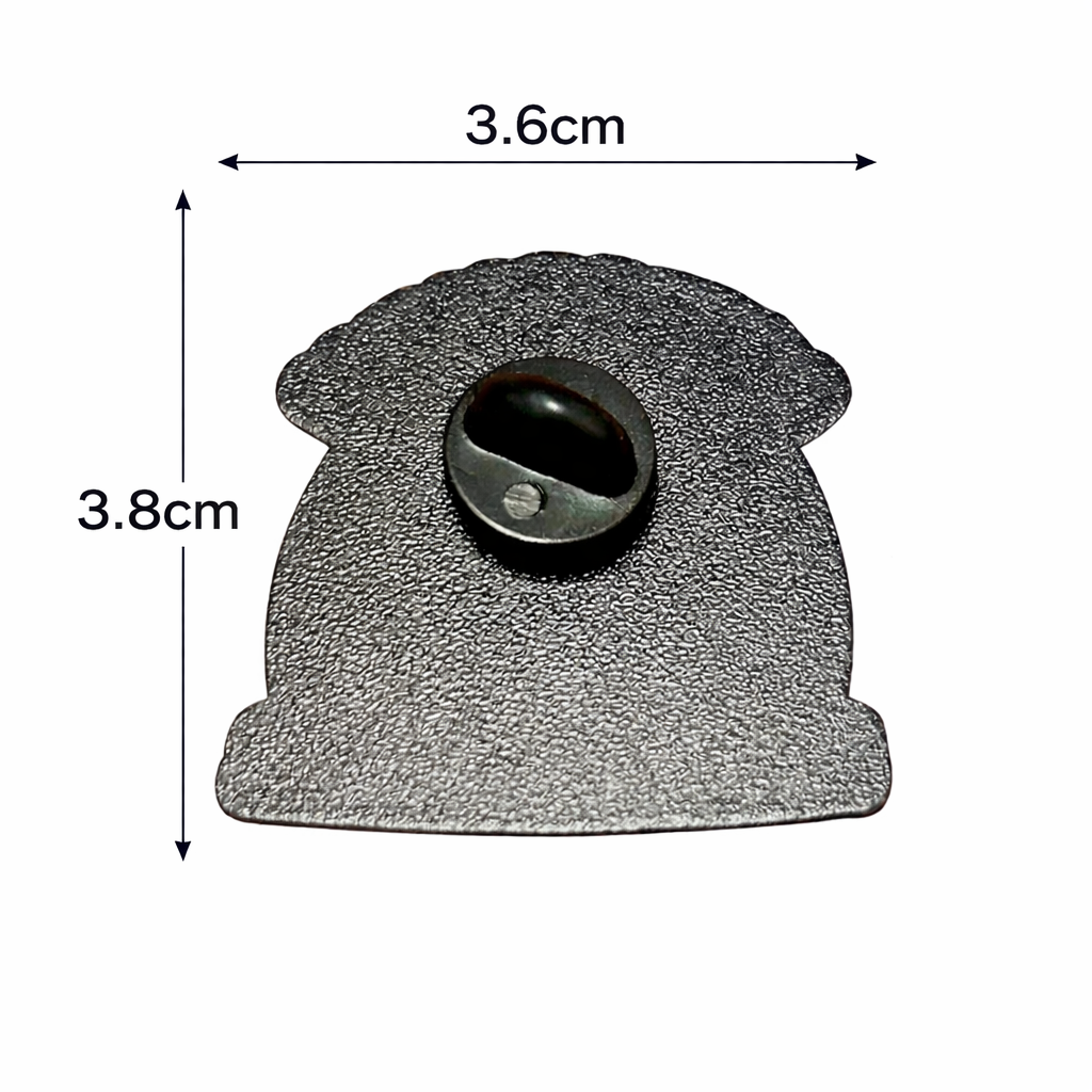 Little Ray Of Pitch-Black Sunshine Lapel Pin – Grim Rainbow Metal Badge, 3.6×3.8 cm