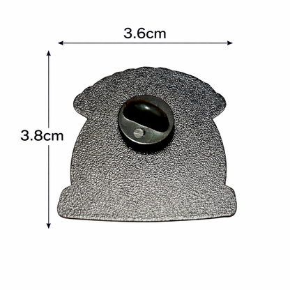 Little Ray Of Pitch-Black Sunshine Lapel Pin – Grim Rainbow Metal Badge, 3.6×3.8 cm