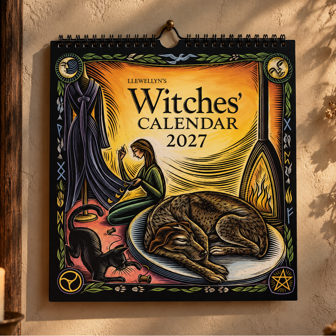 Llewellyn’s 2027 Witches’ Calendar – Pagan & Lunar Wall Calendar, 21 × 21 cm