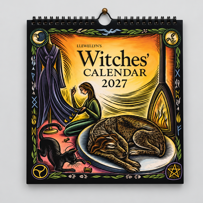 Llewellyn’s 2027 Witches’ Calendar – Pagan & Lunar Wall Calendar, 21 × 21 cm