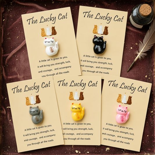 Lucky Pocket Charm Talisman – Tiny Token of Fortune, 8 × 5.5 cm