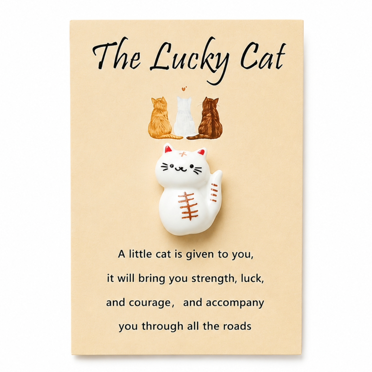 Lucky Pocket Charm Talisman – Tiny Token of Fortune, 8 × 5.5 cm