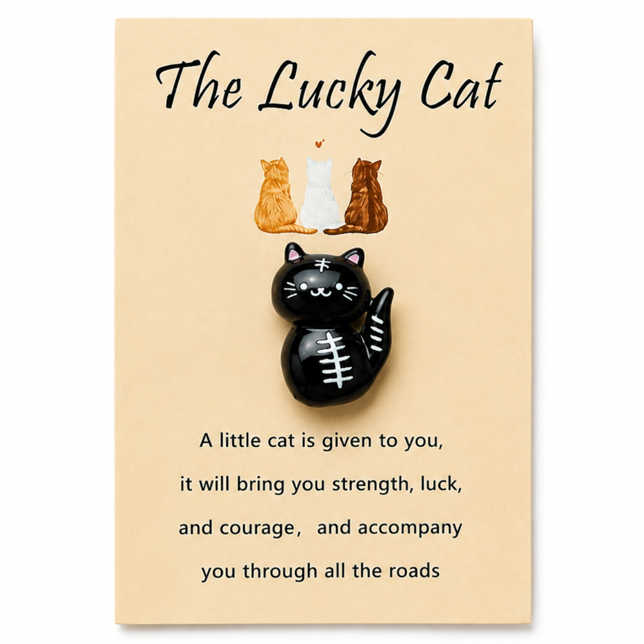 Lucky Pocket Charm Talisman – Tiny Token of Fortune, 8 × 5.5 cm