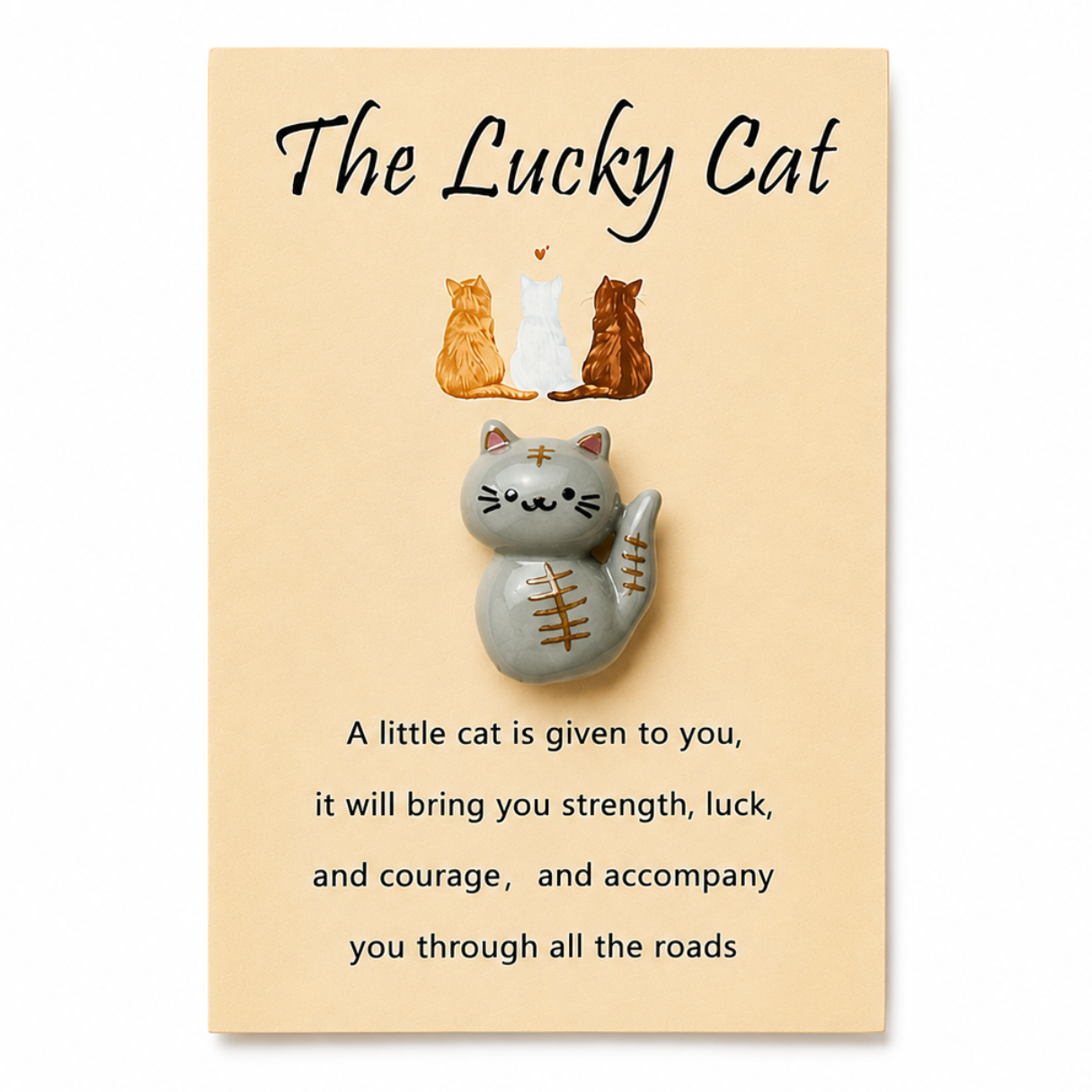 Lucky Pocket Charm Talisman – Tiny Token of Fortune, 8 × 5.5 cm
