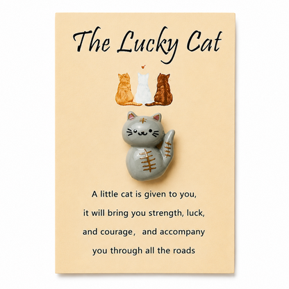 Lucky Pocket Charm Talisman – Tiny Token of Fortune, 8 × 5.5 cm