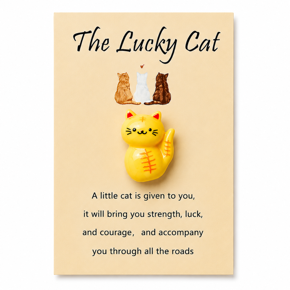 Lucky Pocket Charm Talisman – Tiny Token of Fortune, 8 × 5.5 cm