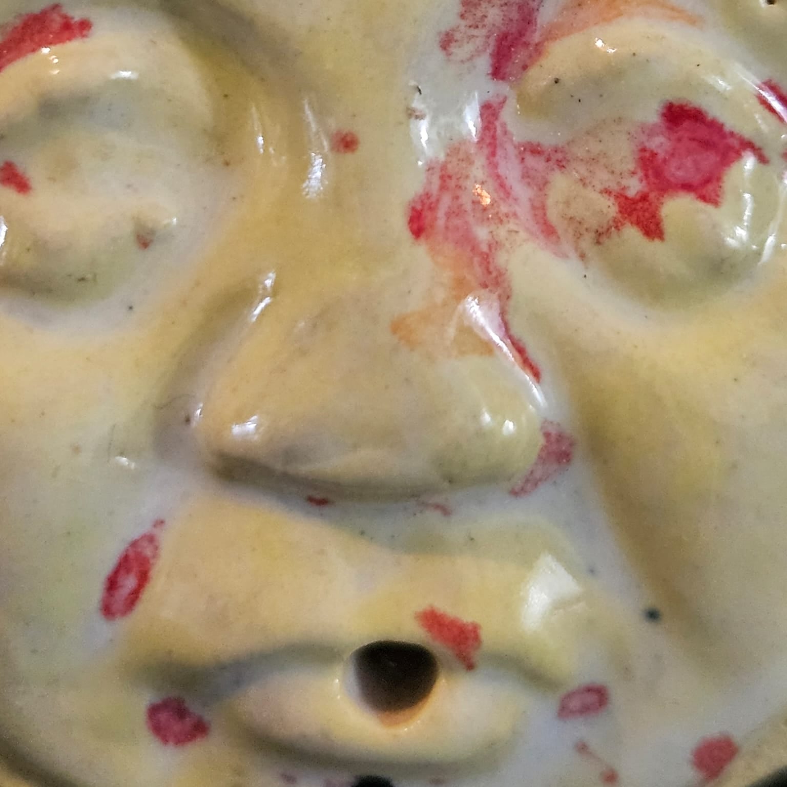 Lunar Dream Ceramic Incense Holder – Celestial Ritual Piece, Ø5 cm by Red Raven Pottery