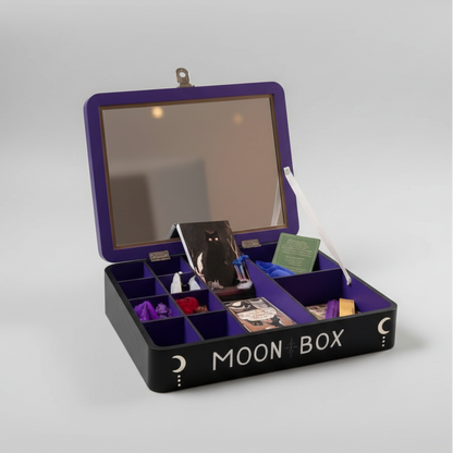 Lunar Tides Spell Box – Wooden Moon Ritual Kit, 30 × 23 × 5 cm by Hook & Hex