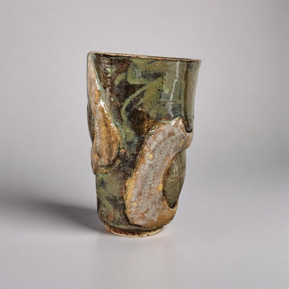 Mangrove Whisper Ceramic Vase – Rooted Woodland Stillness, Ø8×13 cm by Red Raven Pottery