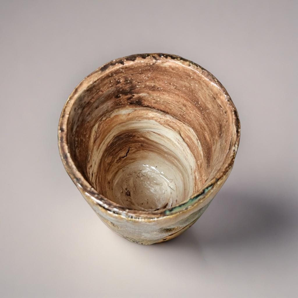 Mangrove Whisper Ceramic Vase – Rooted Woodland Stillness, Ø8×13 cm by Red Raven Pottery